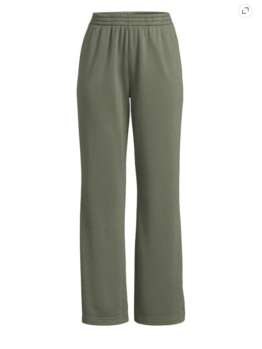 Athletic Works Women’s Green Midnight Wide Leg Pants W/Side Vents Size Large NWT - Picture 6 of 6